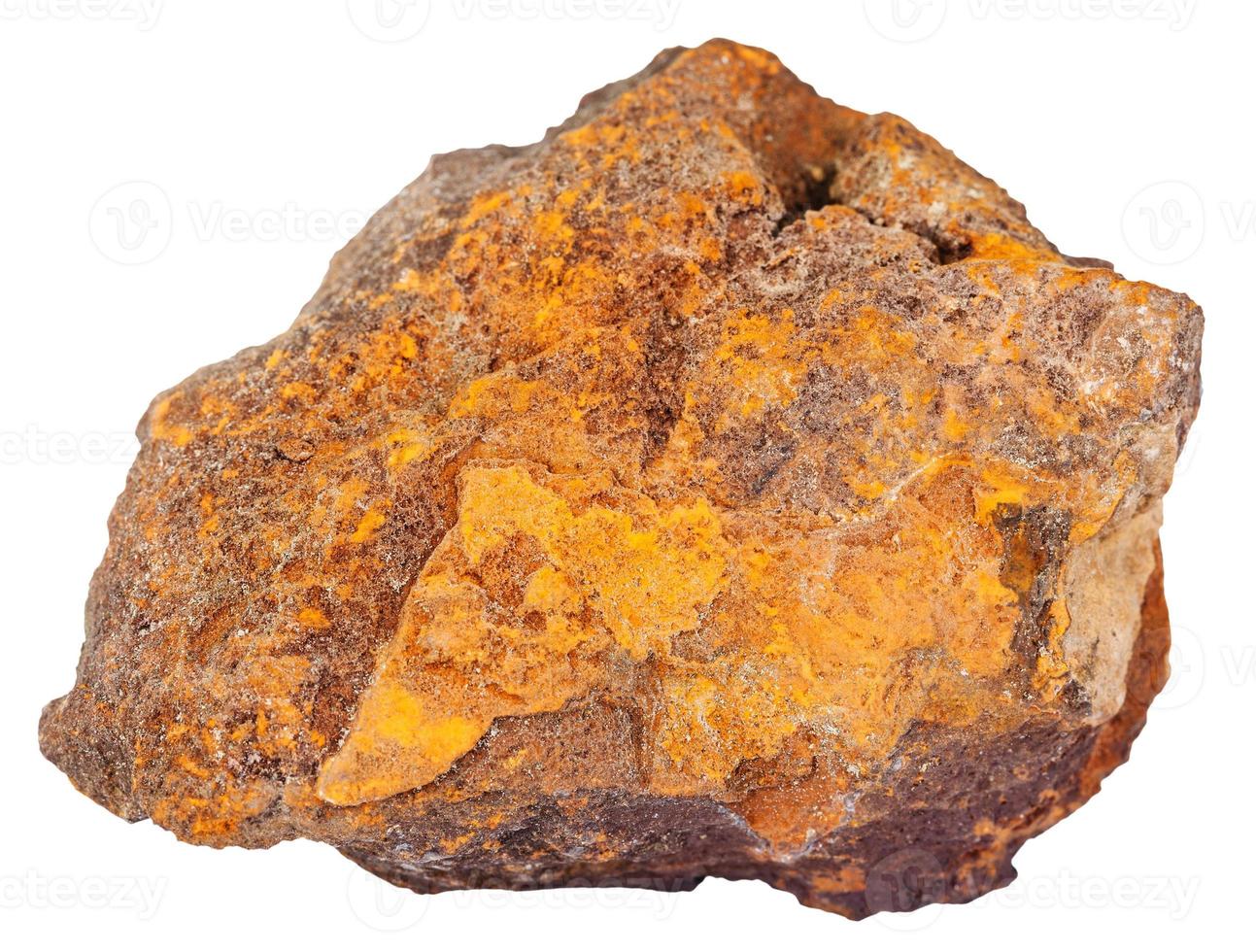 sten av limonit järn malm mineral sten foto