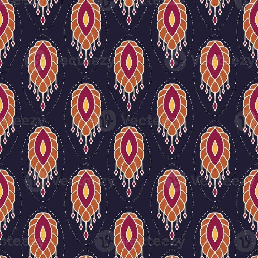 etnisk ikat mönster geometrisk inföding stam- boho motiv aztec textil- tyg matta mandalas afrikansk amerikan Indien blomma foto