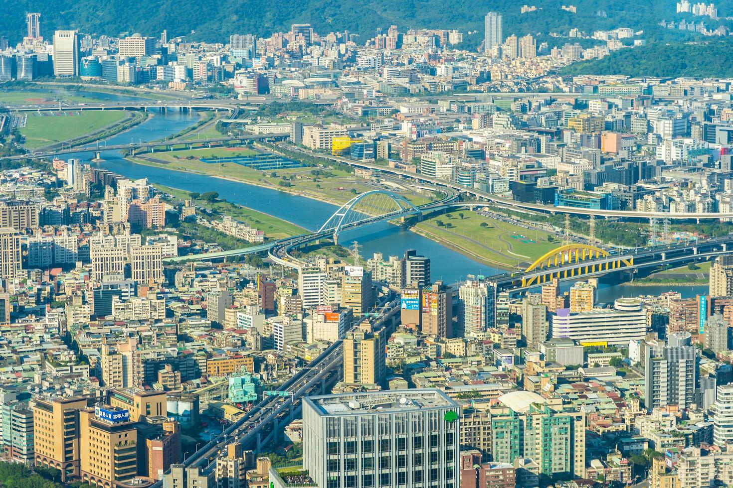 stadsbilden i Taipei, Taiwan foto