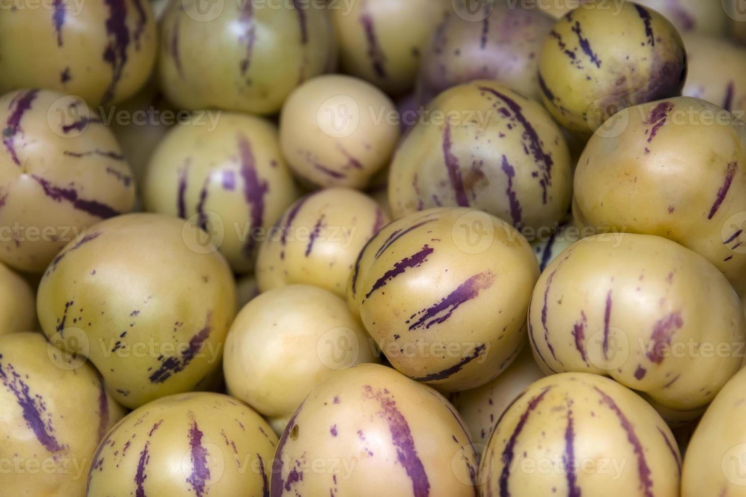 pepino, gurka meloner, på marknaden foto
