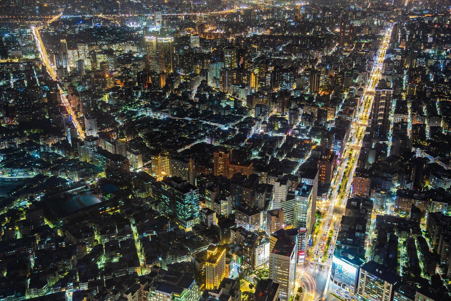 utsikt över Taipei City, Taiwan foto
