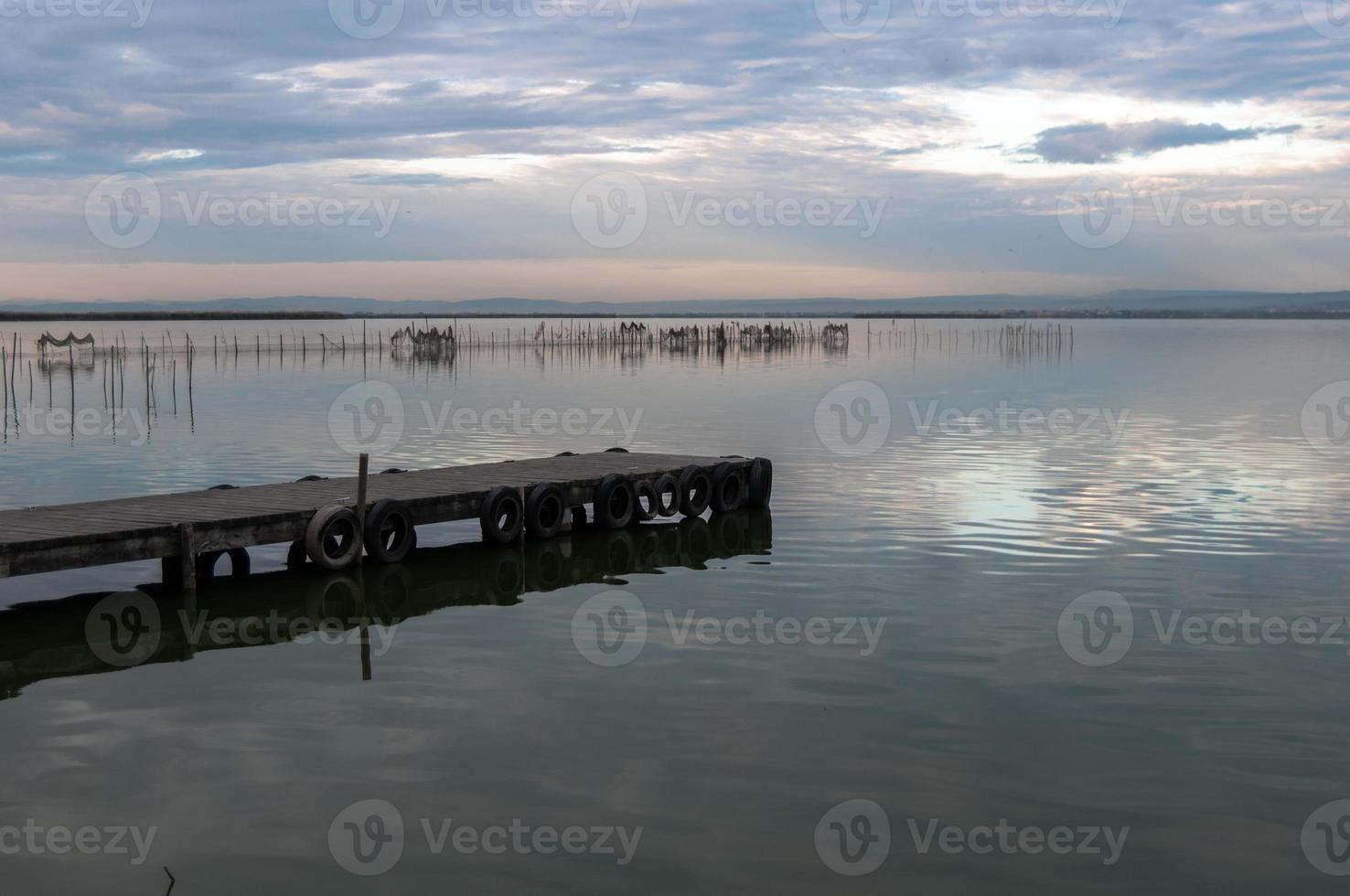 albufera mynning i valencia, spanien foto