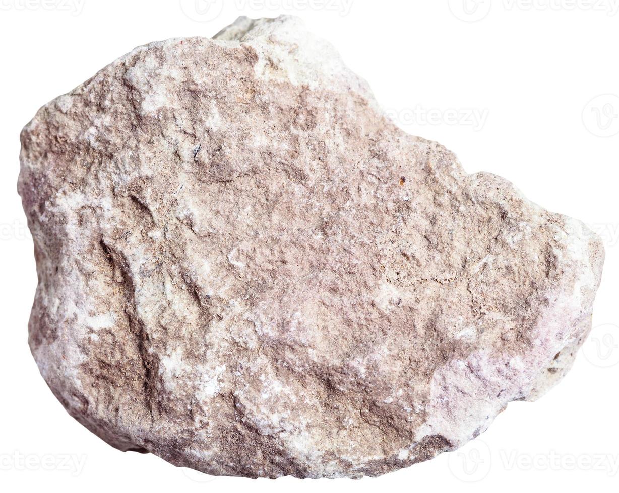märgel märgelsten mineral isolerat på vit foto