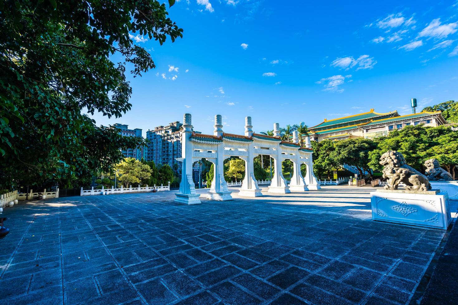 port på National Palace Museum i Taipei City, Taiwan foto