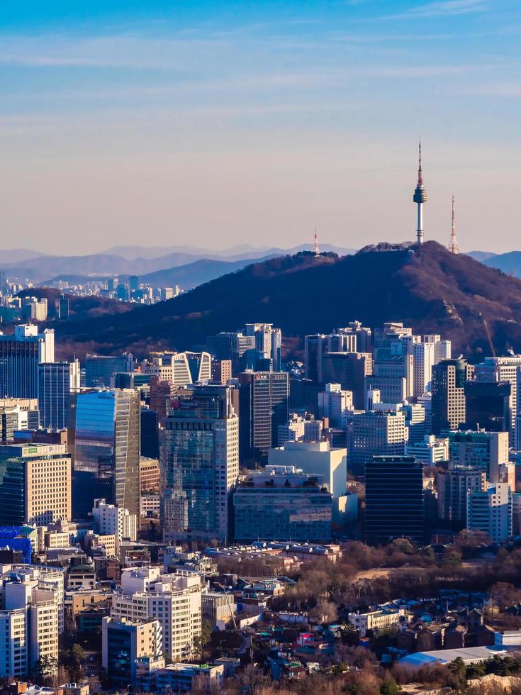 stadsbilden i Seoul, Sydkorea foto