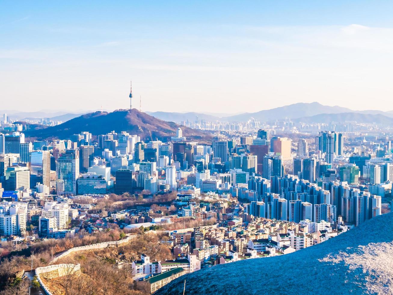 stadsbilden i Seoul, Sydkorea foto