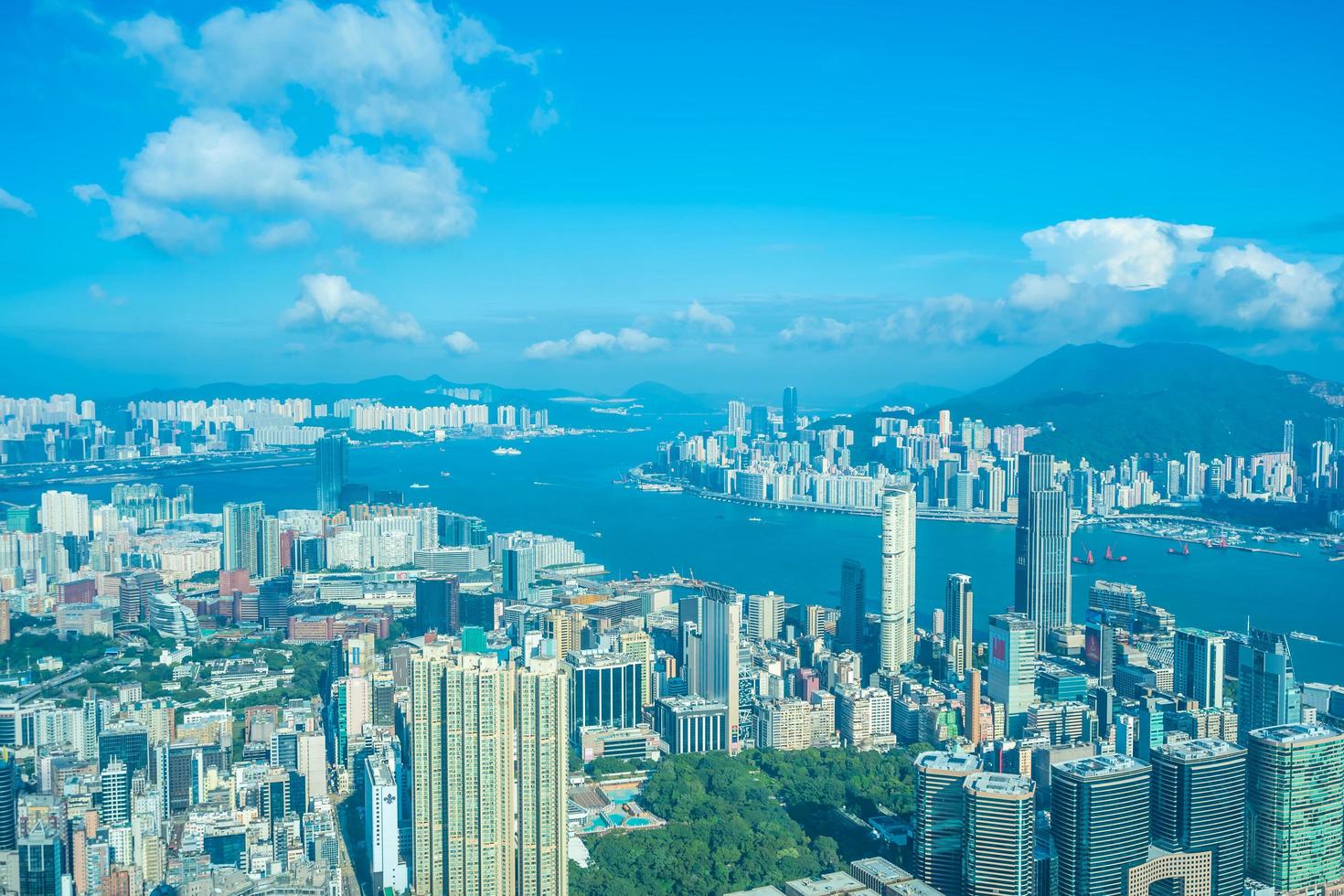 Hong Kong stadsbild, Kina foto