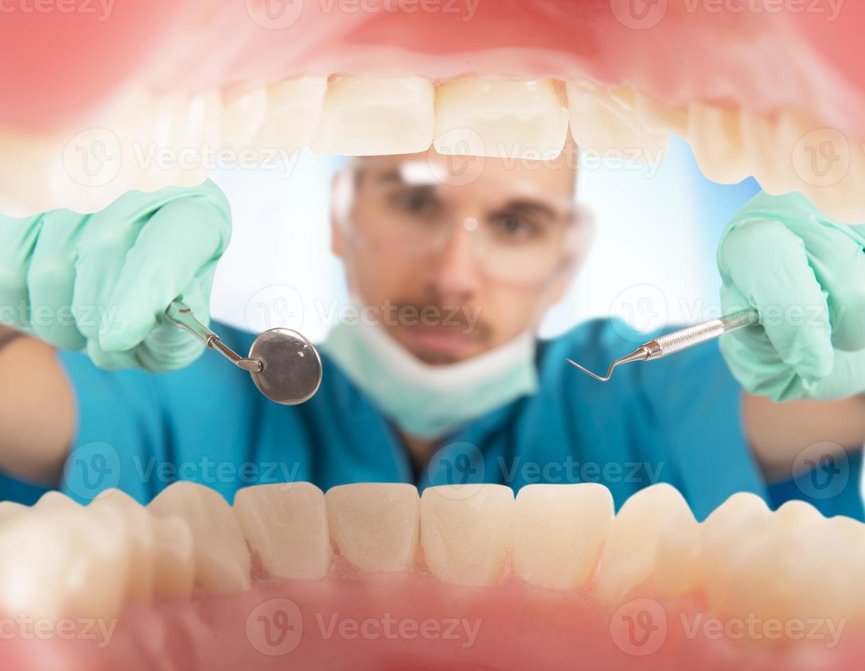 tandläkare kolla upp upp foto