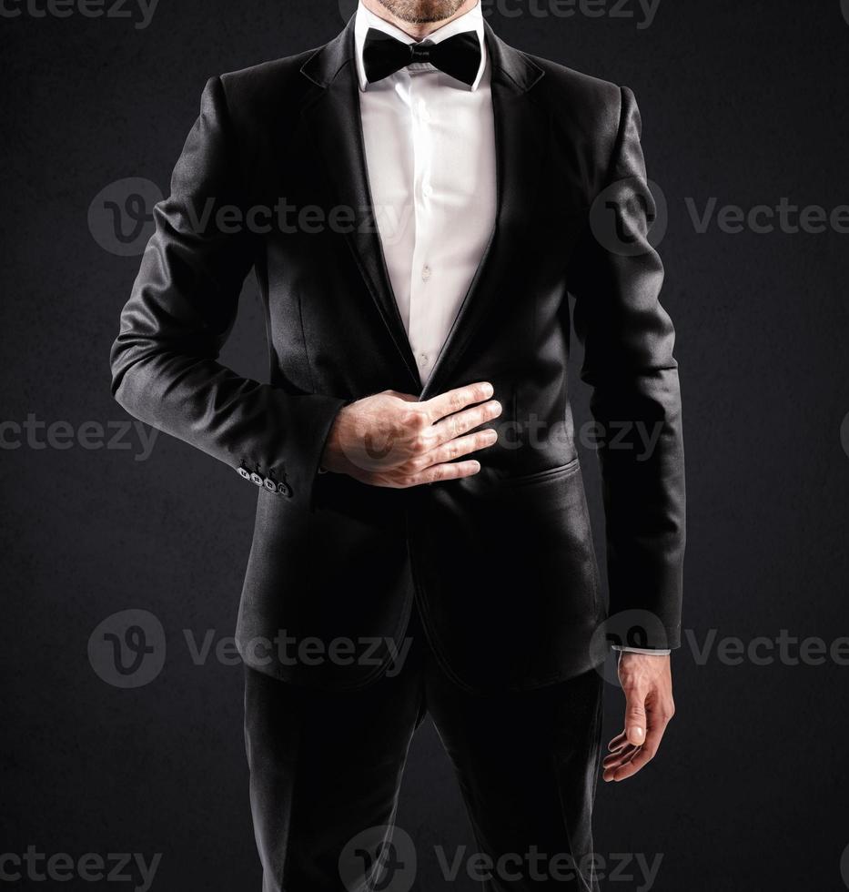 elegant affärsman på kostym foto