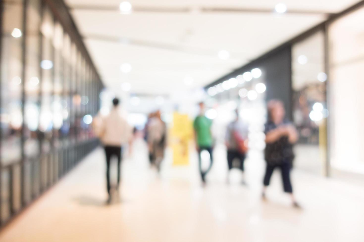 defokuserad shopping mall bakgrund foto