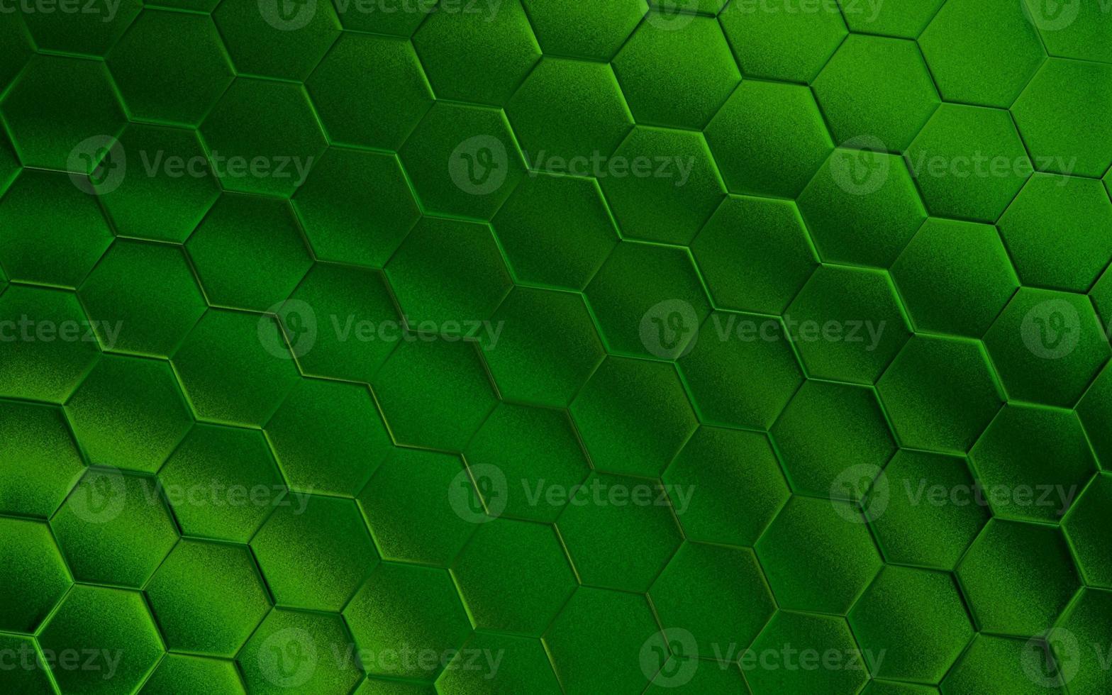 realistisk grön vaxkaka eller hexagonal mönster bakgrund. elegant vaxkaka textur. lyx sexhörning mönster. teknologi och data bakgrund design. foto