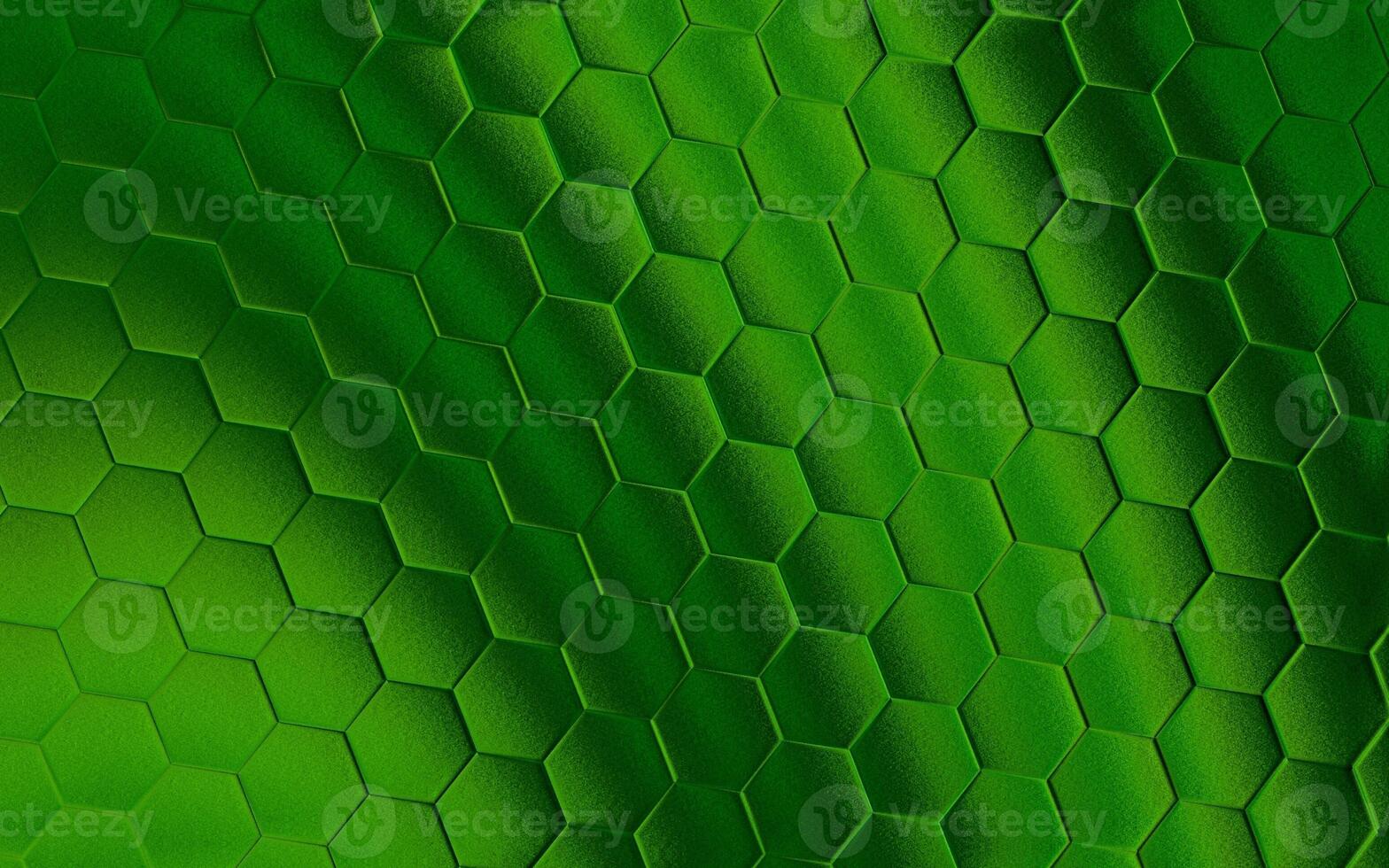 realistisk grön vaxkaka eller hexagonal mönster bakgrund. elegant vaxkaka textur. lyx sexhörning mönster. teknologi och data bakgrund design. foto