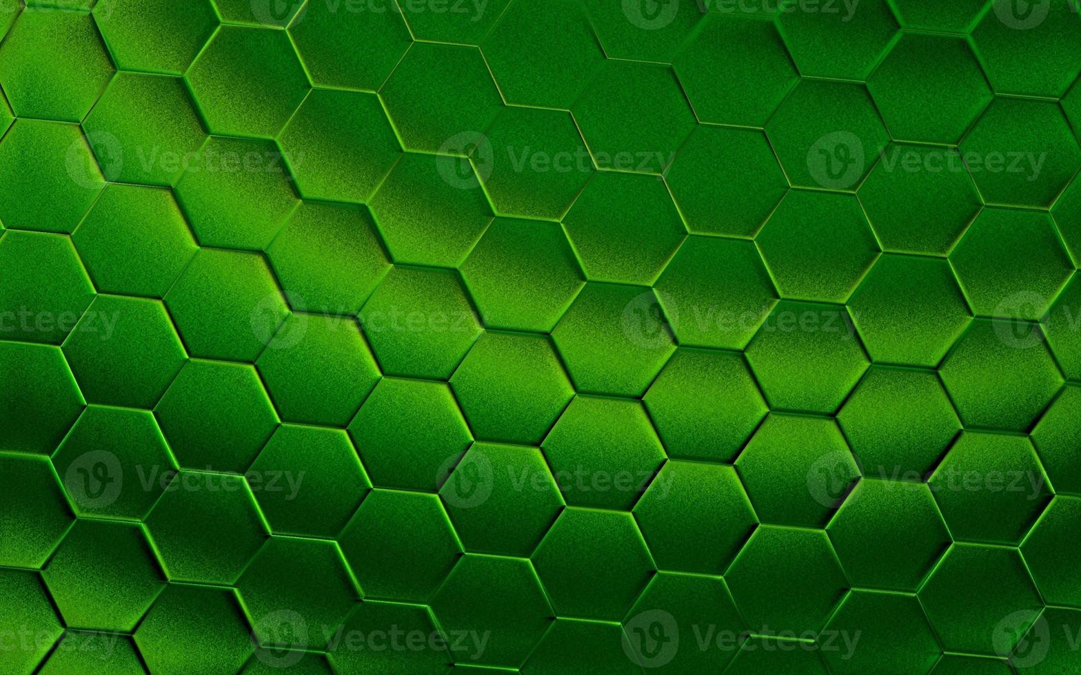 realistisk grön vaxkaka eller hexagonal mönster bakgrund. elegant vaxkaka textur. lyx sexhörning mönster. teknologi och data bakgrund design. foto