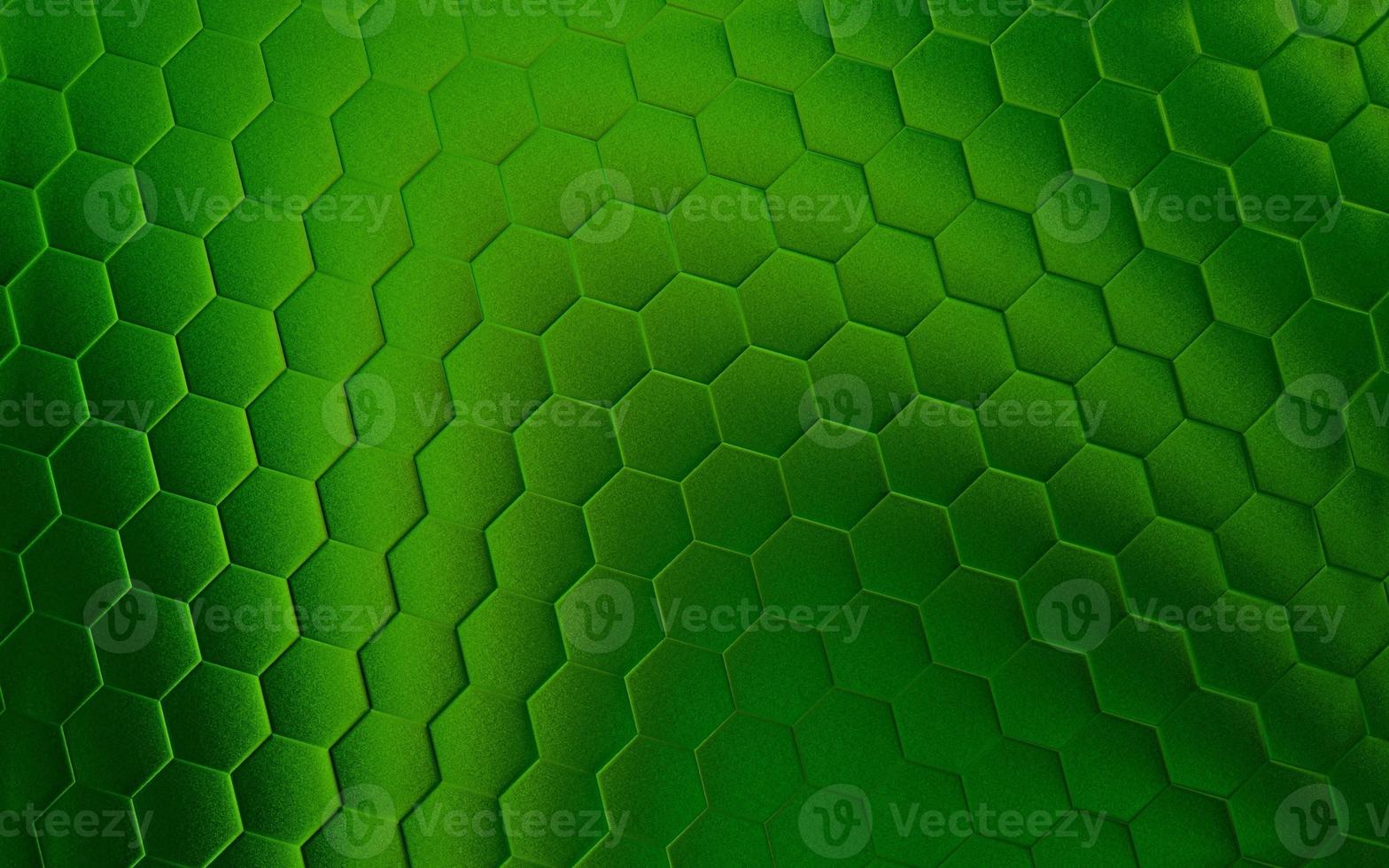 realistisk grön vaxkaka eller hexagonal mönster bakgrund. elegant vaxkaka textur. lyx sexhörning mönster. teknologi och data bakgrund design. foto