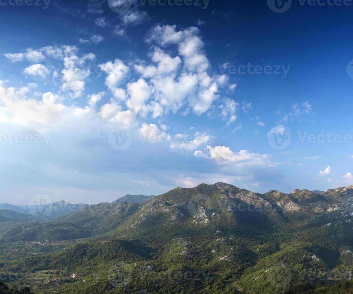 panorama av montenegrinska berg räckvidd foto