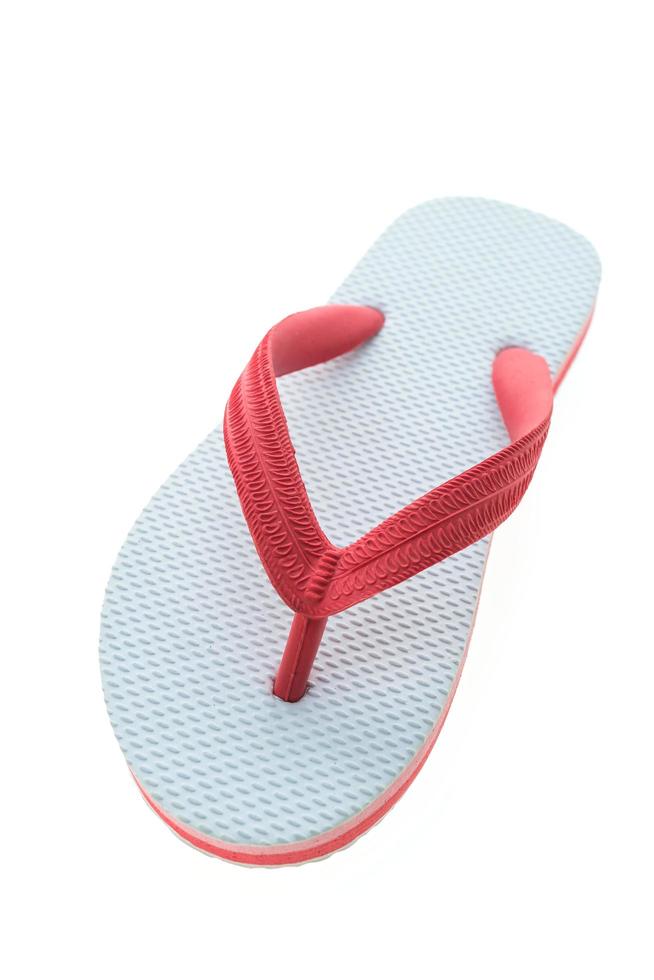 flip flop på vit bakgrund foto