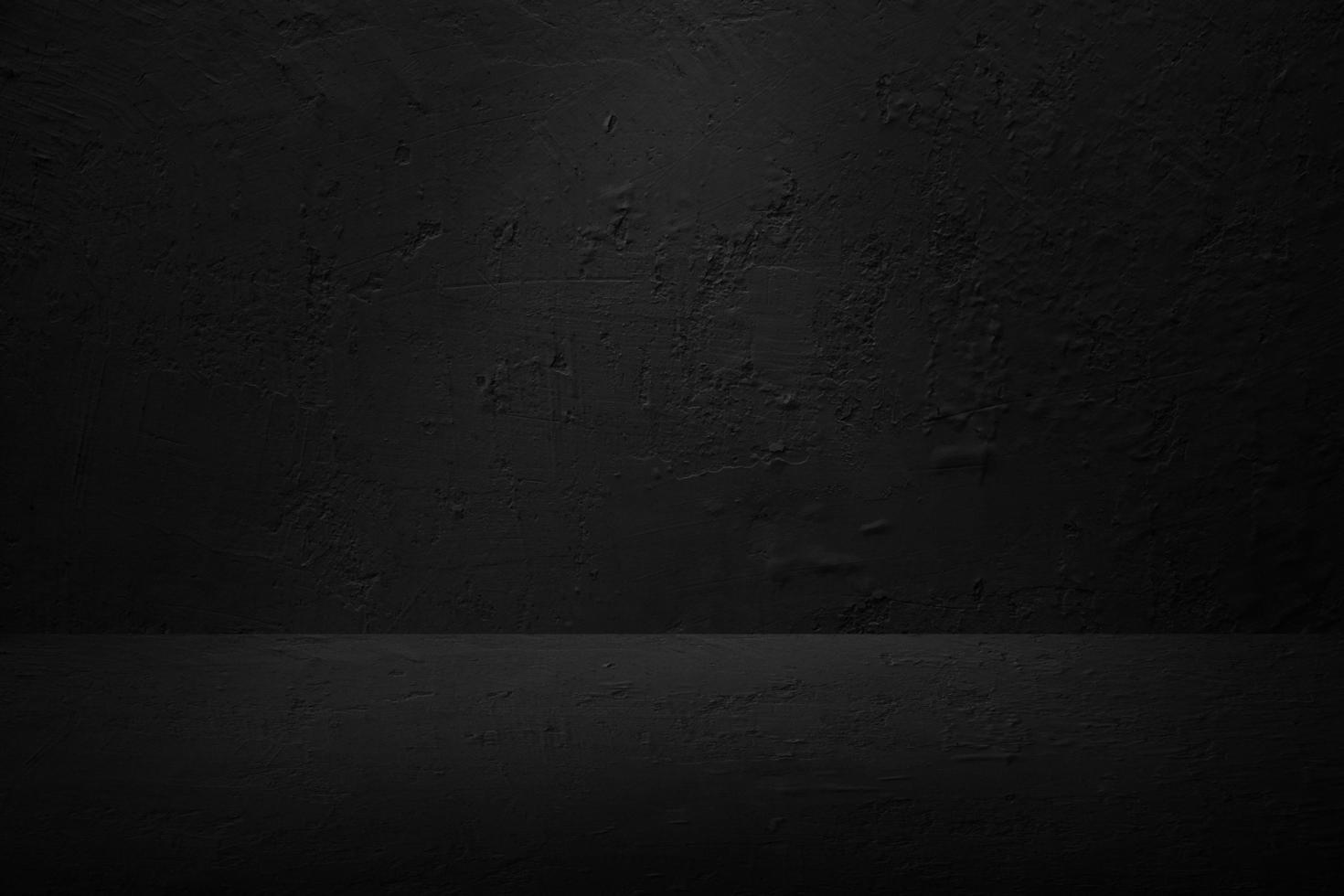 gammal svart bakgrund. grunge textur. mörk tapet. svarta tavlan, svarta tavlan, rum vägg. foto