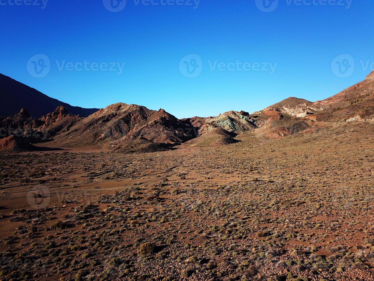 antenn se av teide nationell parkera på teneriffa, Spanien foto