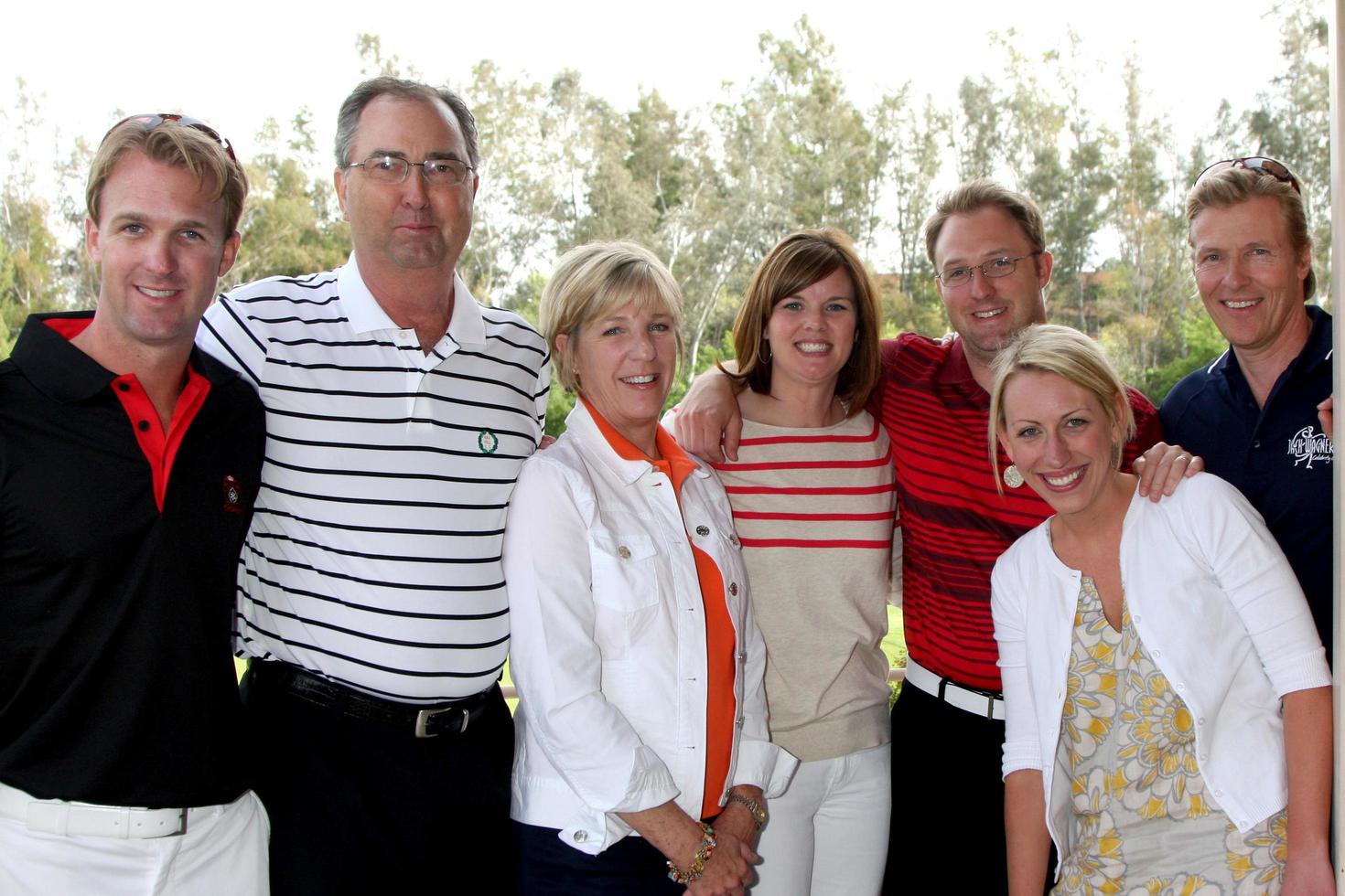 jon dennis patti abby jeff jamie domkraft wagnerat de 4:e årlig domkraft wagner kändis golf klassisk till fördel de leukemi lymfom samhälle golf tournamentvalencia Land clubvalentia caapril 27 20102010 foto