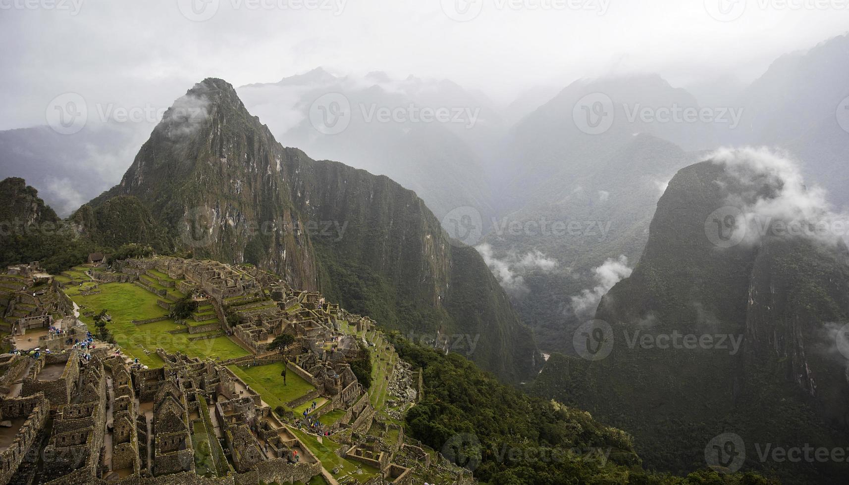 machu picchu ruiner i peru foto