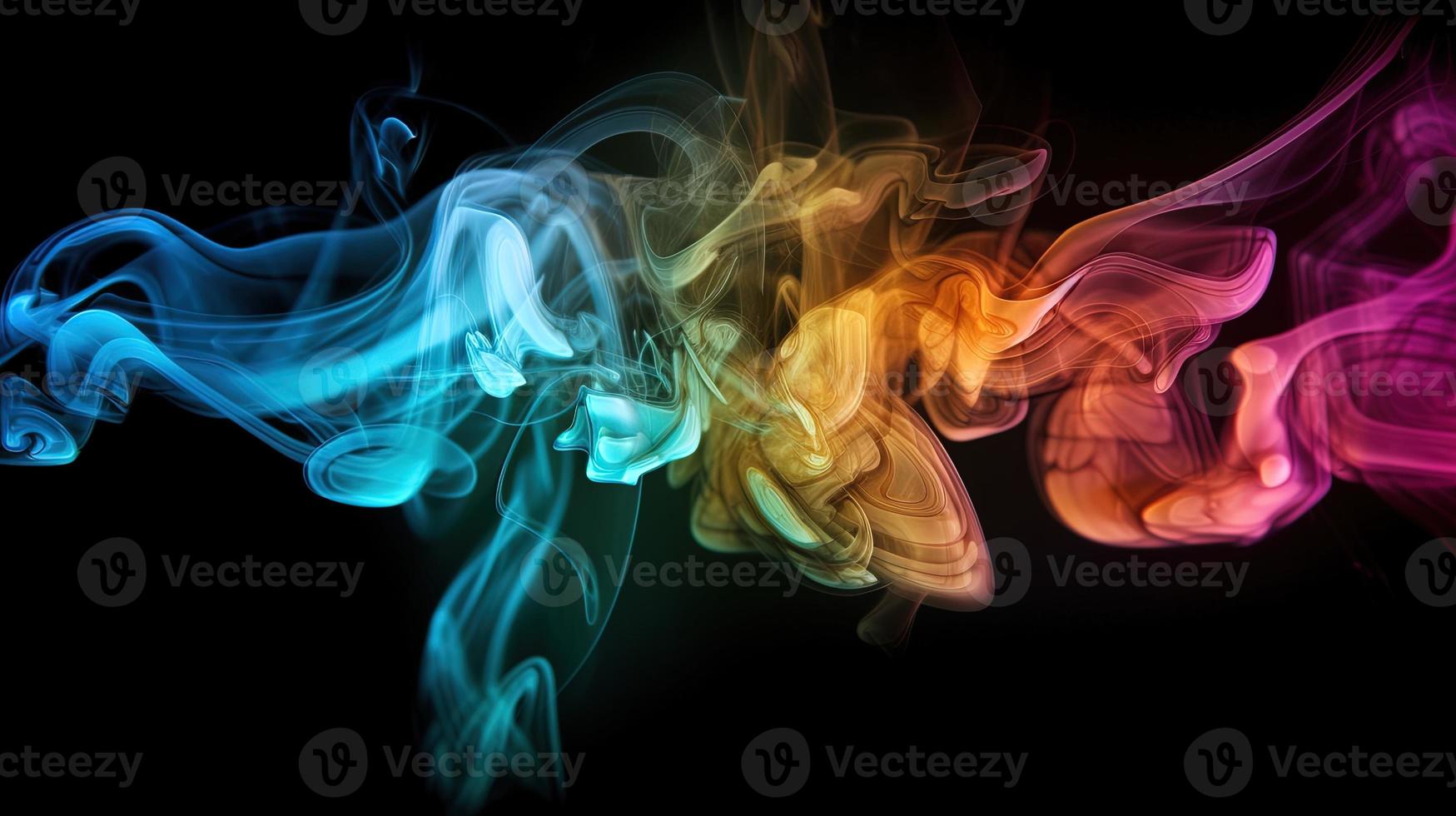 abstrakt eterisk rök färglandskap en vibrerande och konstnärlig bakgrund foto
