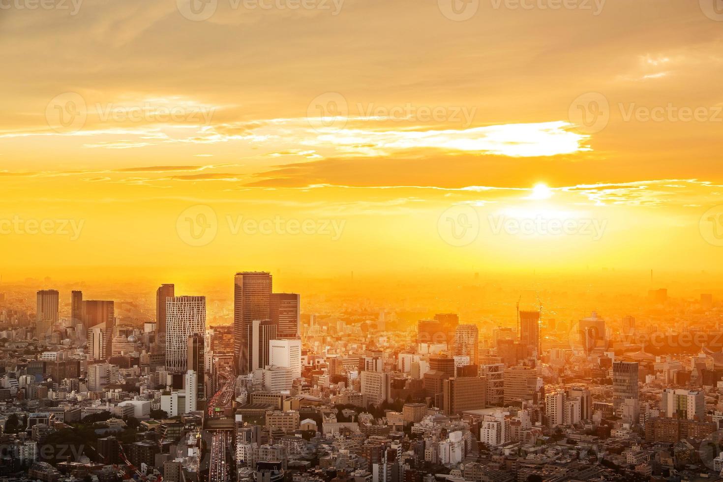 stadsbilden i tokyo, japan foto