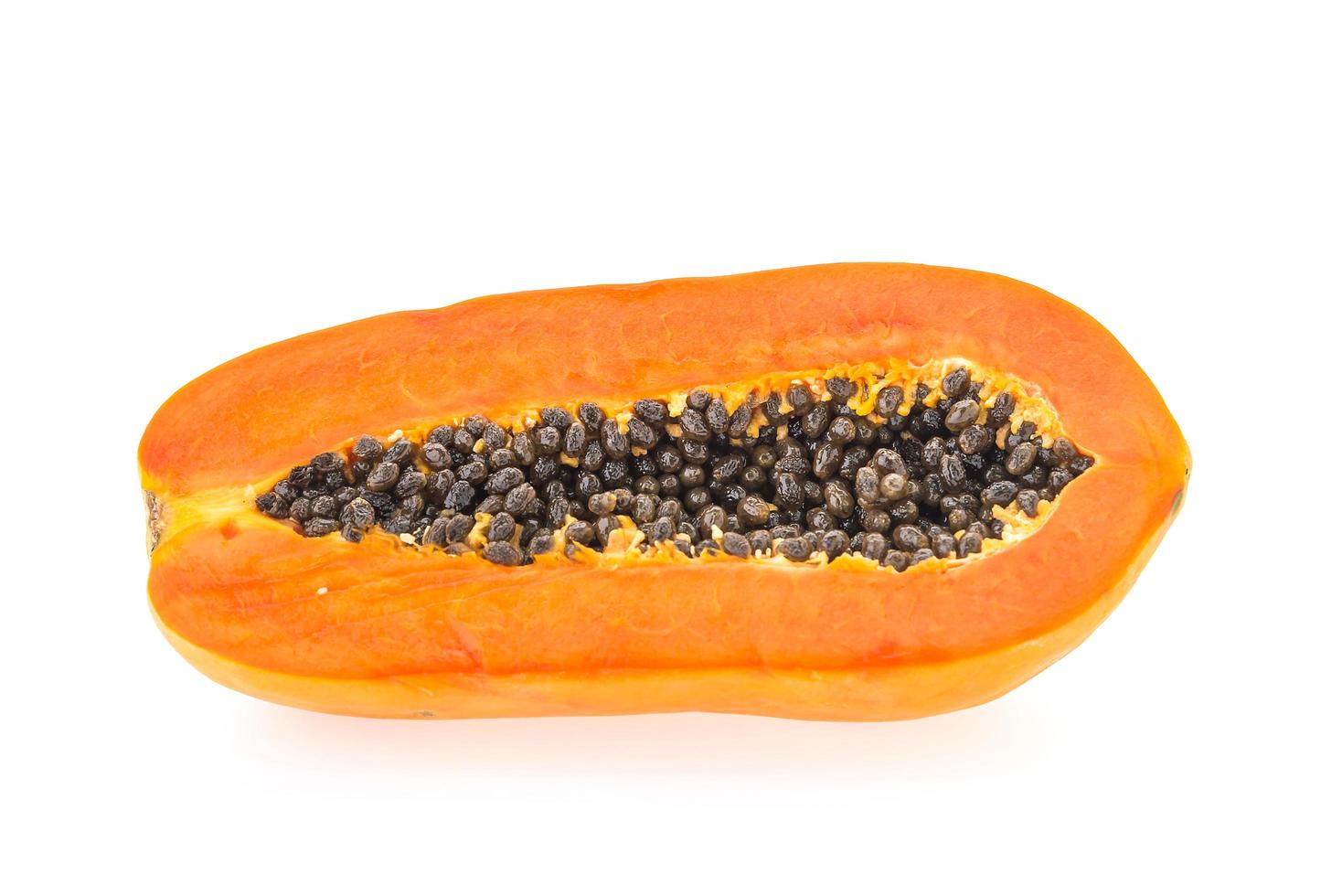 papaya frukt isolerad foto