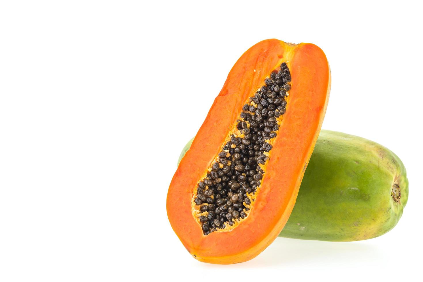 papaya frukt isolerad foto