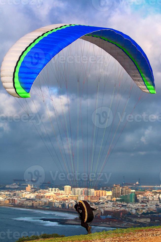 sportskärmflygning i Las Palmas på Gran Canaria foto