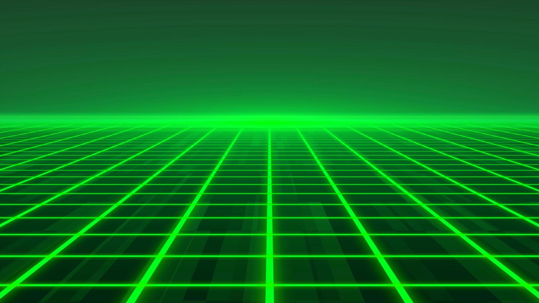 grön pixelated animering lysande luminans laser bakgrund, abstrakt teknologi horisontell linje lila ljus glöd, galax geometrisk internet 80s stil affisch foto