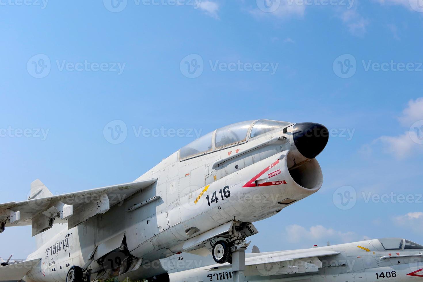 sattahip, chonburi, thailand, juli 6, 2020 , kunglig thai Marin flygplan ta-7c corsair ii foto