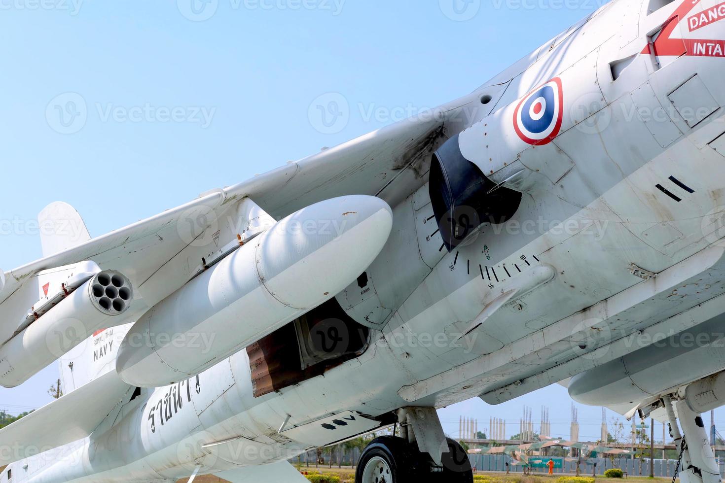 sattahip, chonburi, thailand, juli 6, 2020 , kunglig thai Marin flygplan ta-7c corsair ii foto
