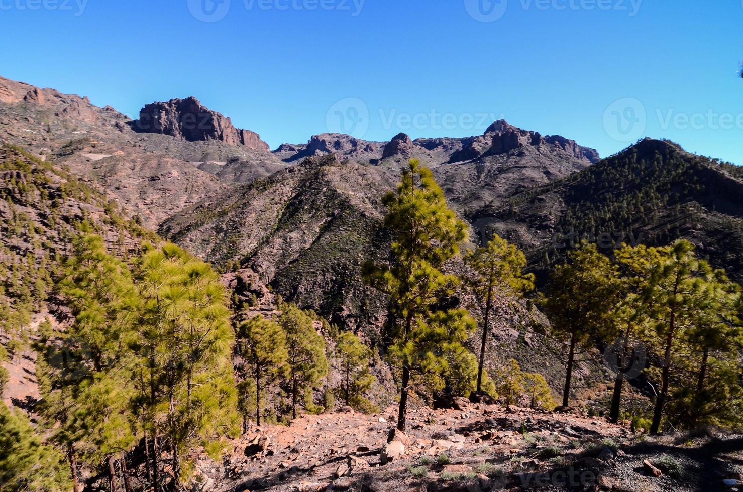 natursköna bergslandskap foto