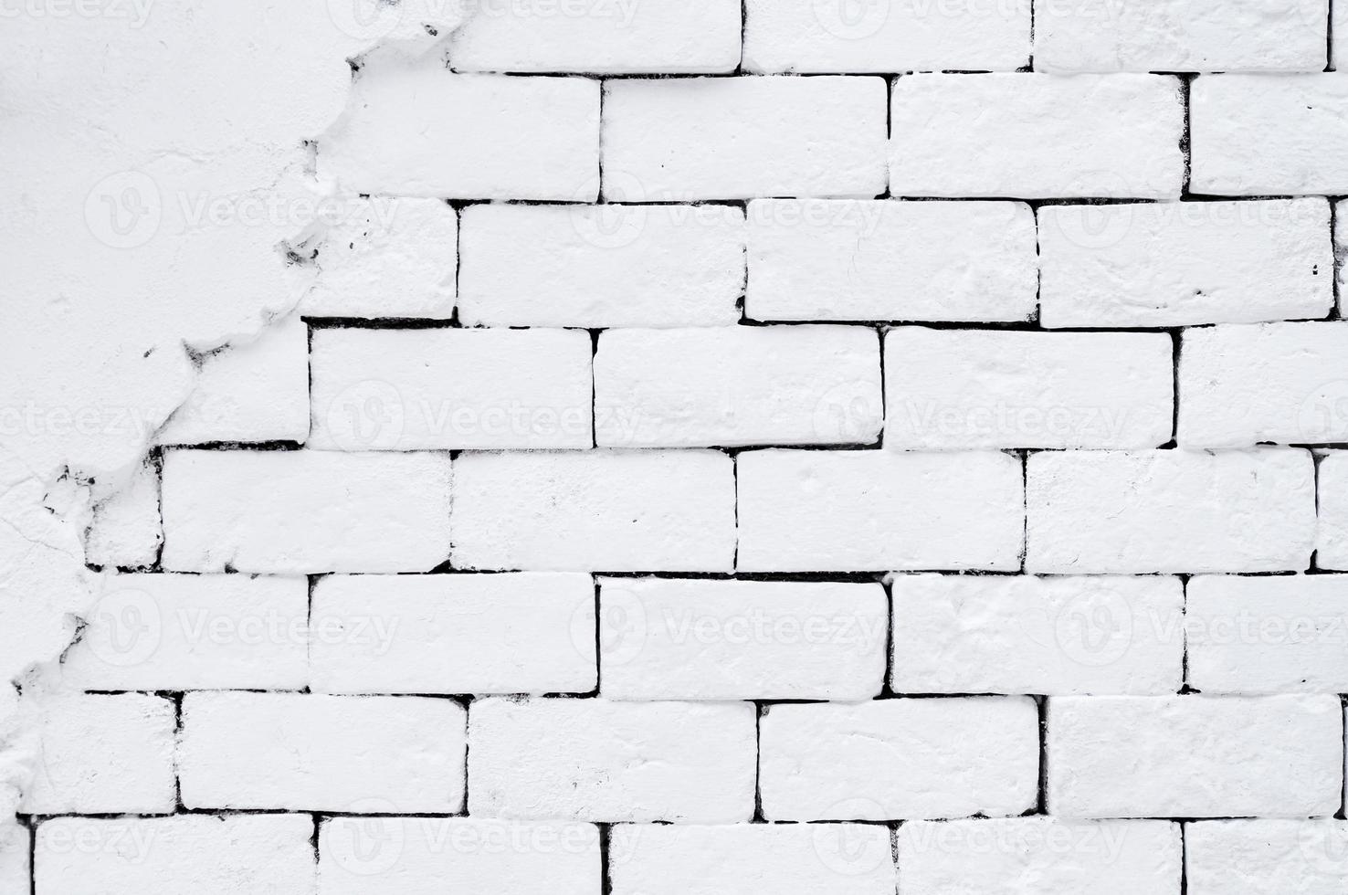 vit tegel vägg för bakgrund, abstrakt bakgrund tegel vägg textur foto