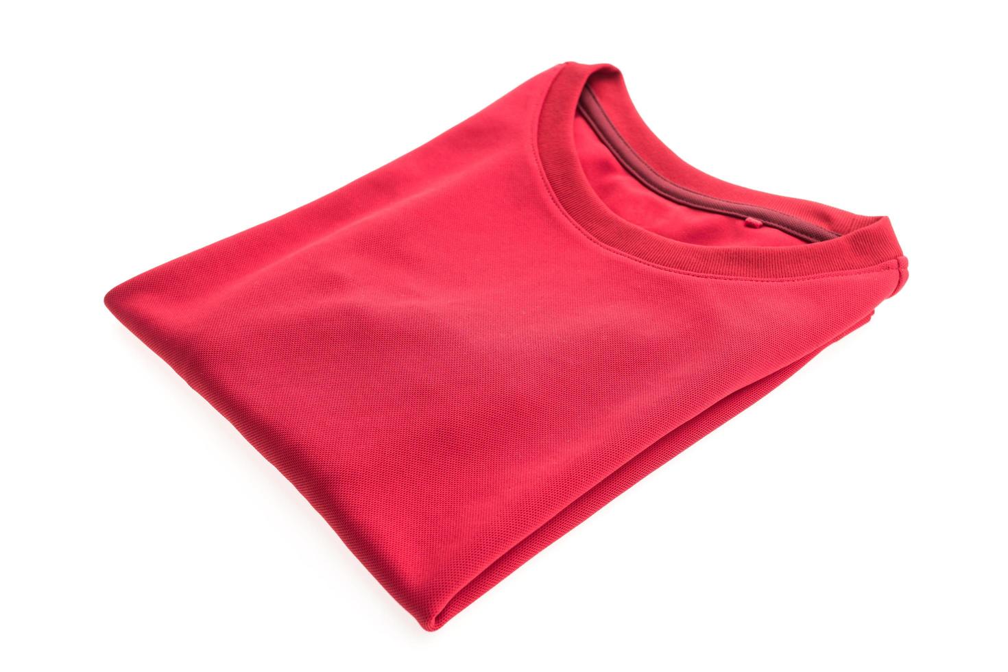 röd t-shirt för kläder foto