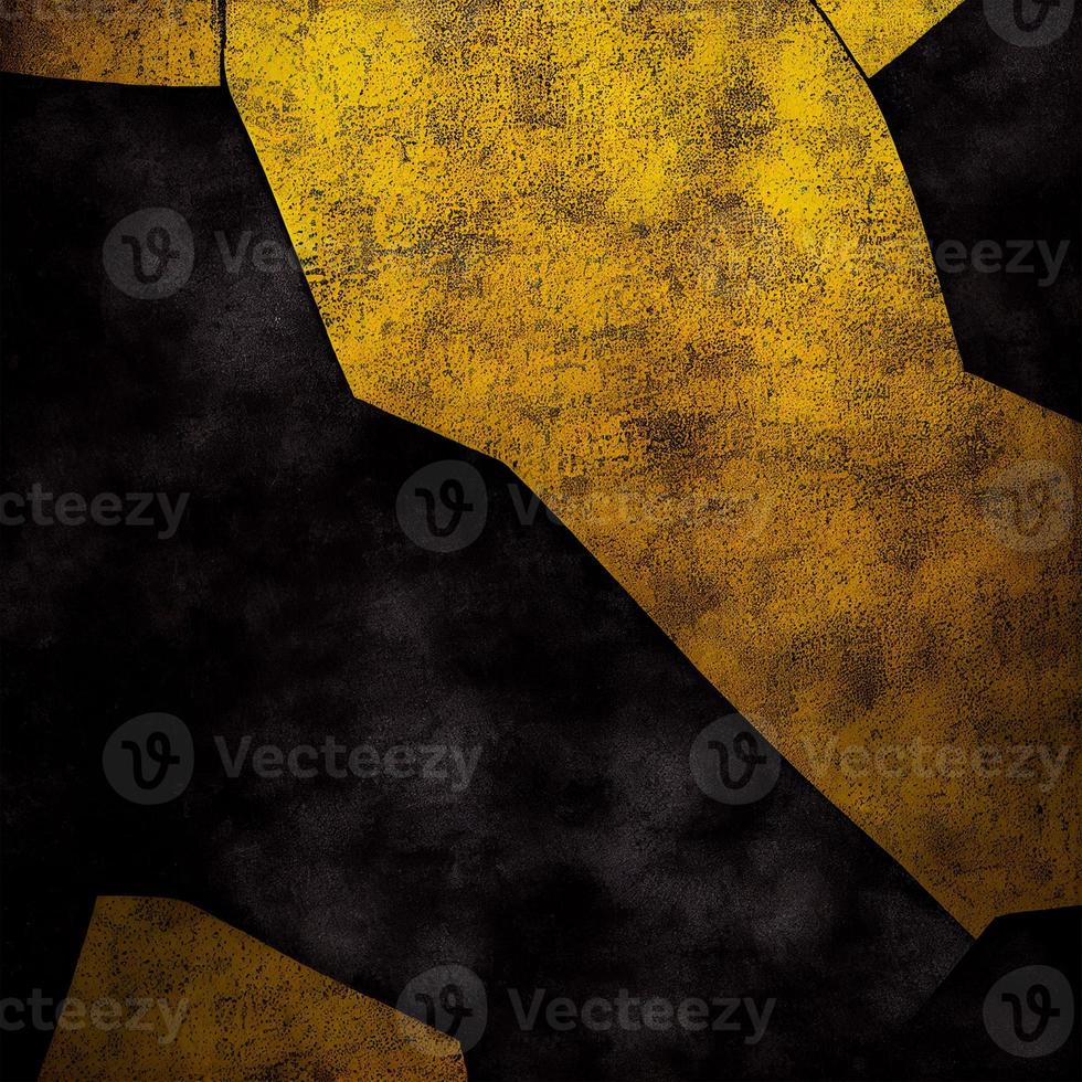 textur Brutal svart och gul bakgrund - ai genererad bild foto