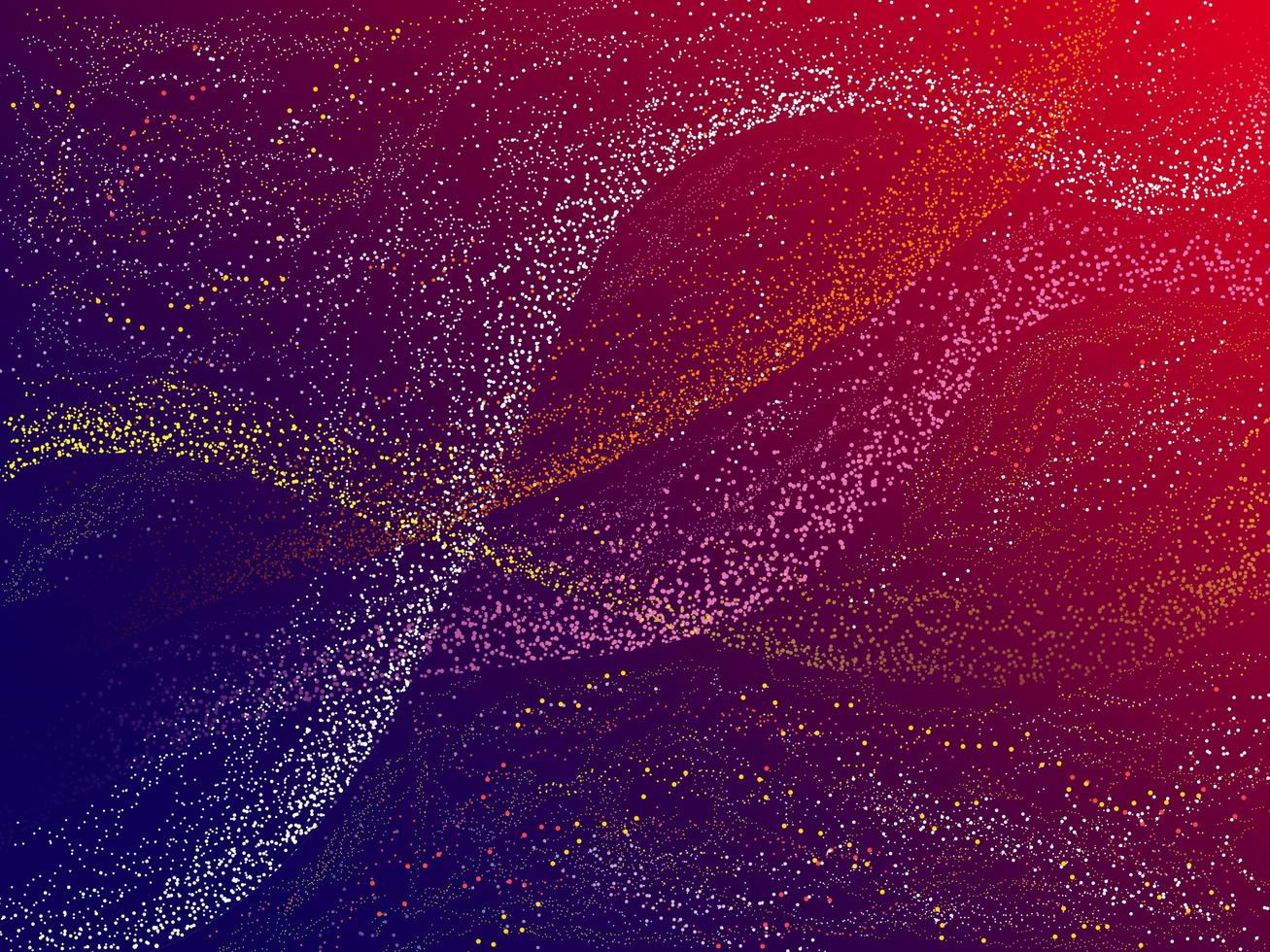 mörk lila och röd bakgrund med partiklar. dynamisk prickar Vinka abstrakt design. foto