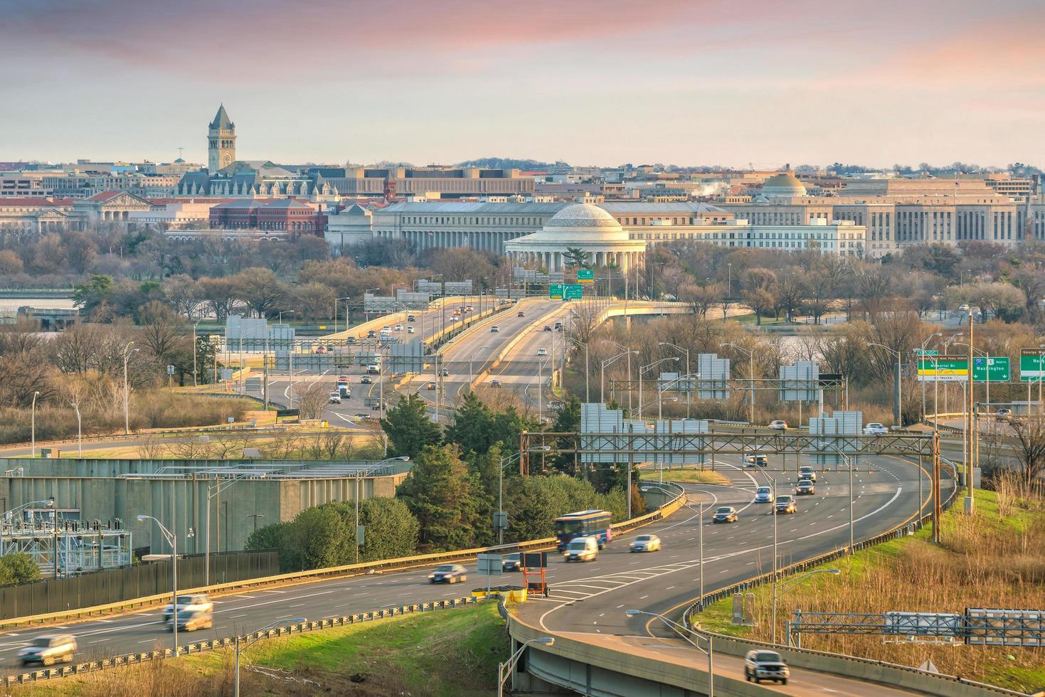 Washington, DC stadssilhuett foto