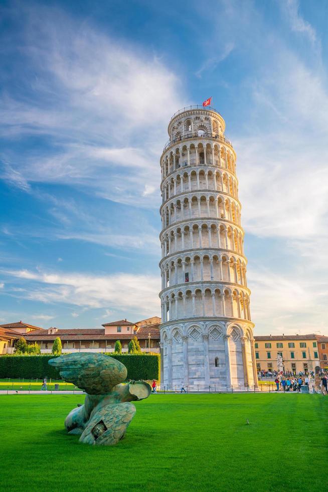 det lutande tornet i Pisa foto