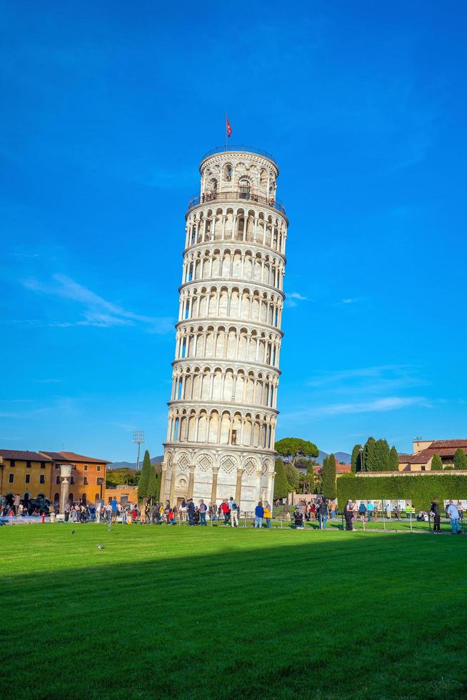 det lutande tornet i Pisa foto