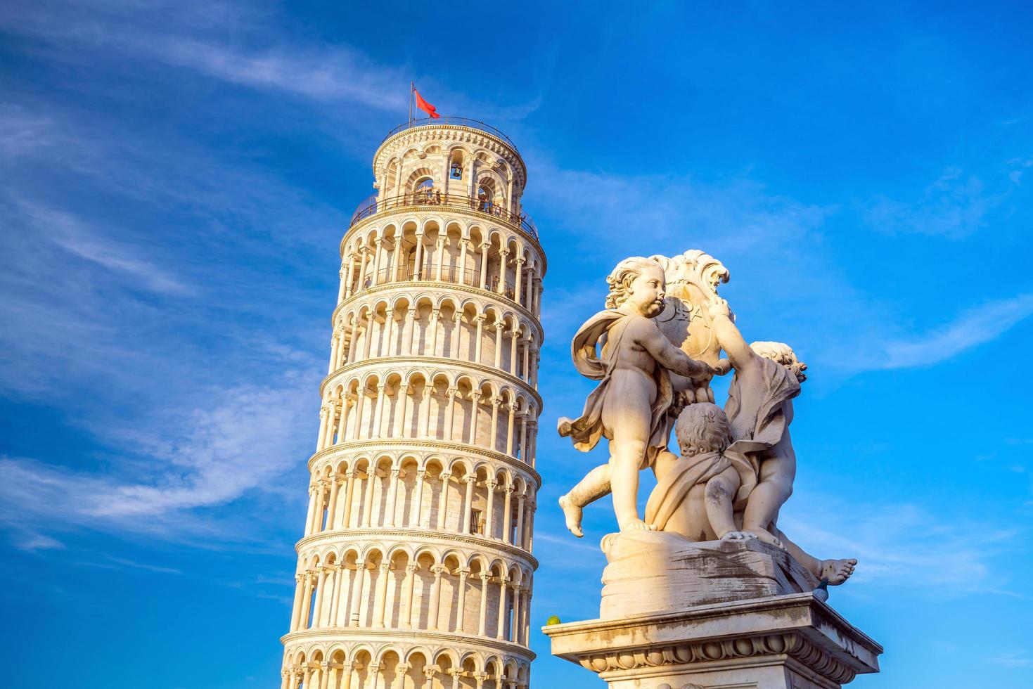 det lutande tornet i Pisa foto