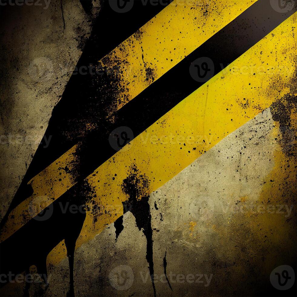textur Brutal svart och gul bakgrund - ai genererad bild foto