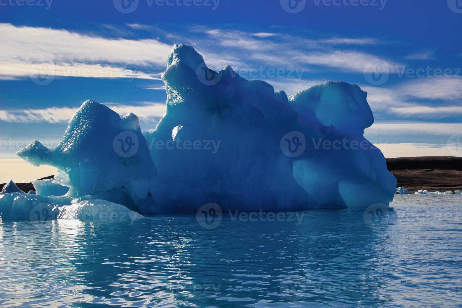 isberg jokulsarlon lagun, island foto