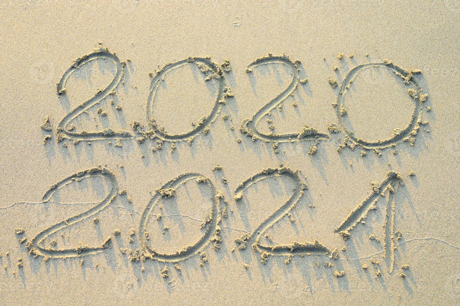 inskriften på guldsanden säger 2020 och 2021 foto