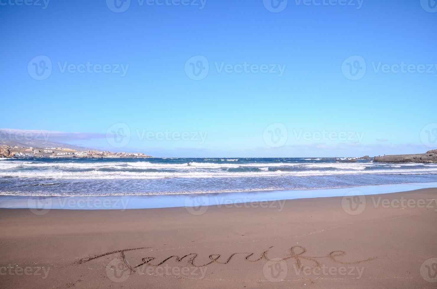 skön strand på tenerife foto