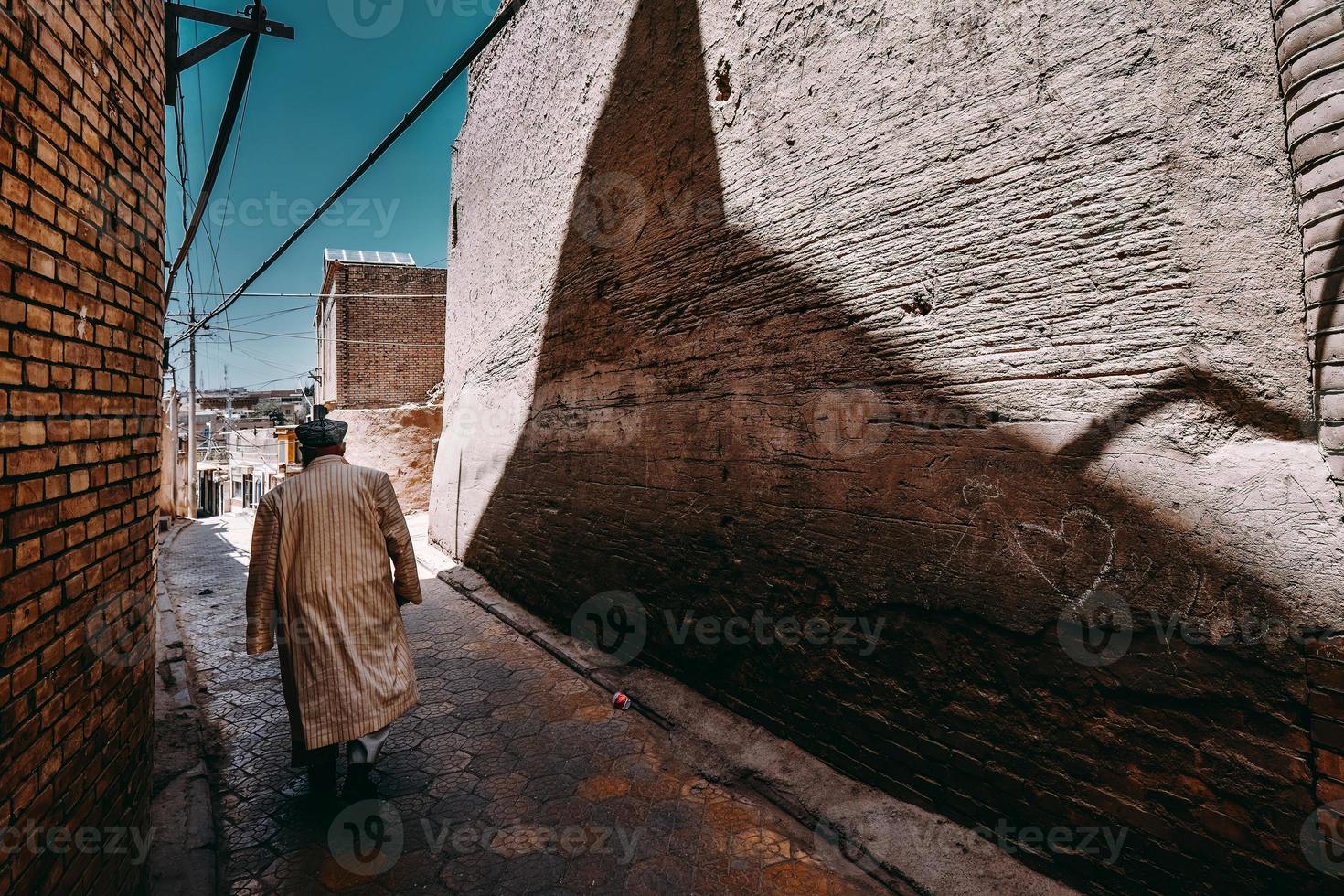 de förfallen och långvarig folk hus på hashpace i kashgar, xinjiang foto