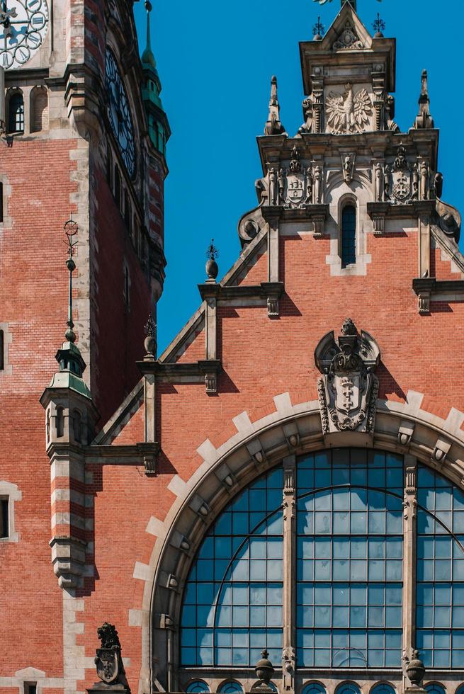 gdansk, polen 2017 - byggnad av centralstationen i gdansk, polen foto