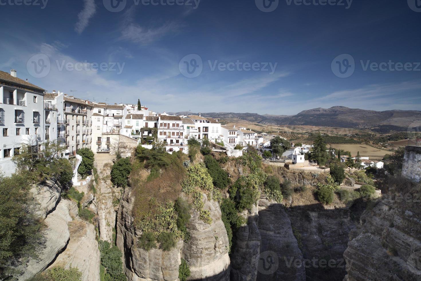 kulle stad av ronda Spanien foto