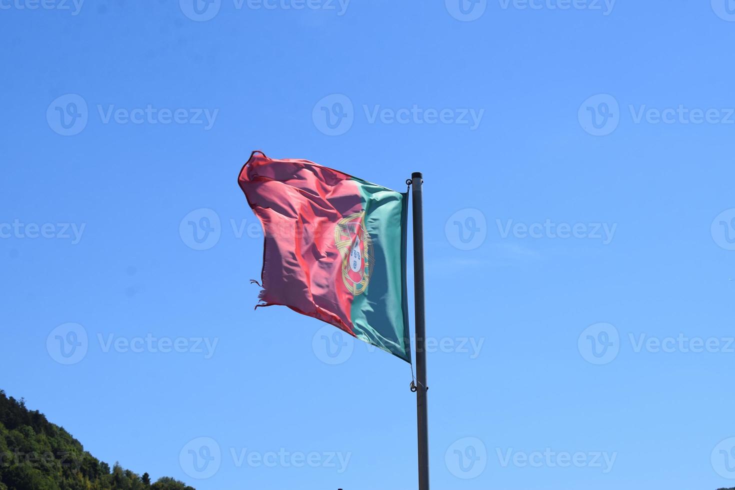 vinka portugisiska flagga foto