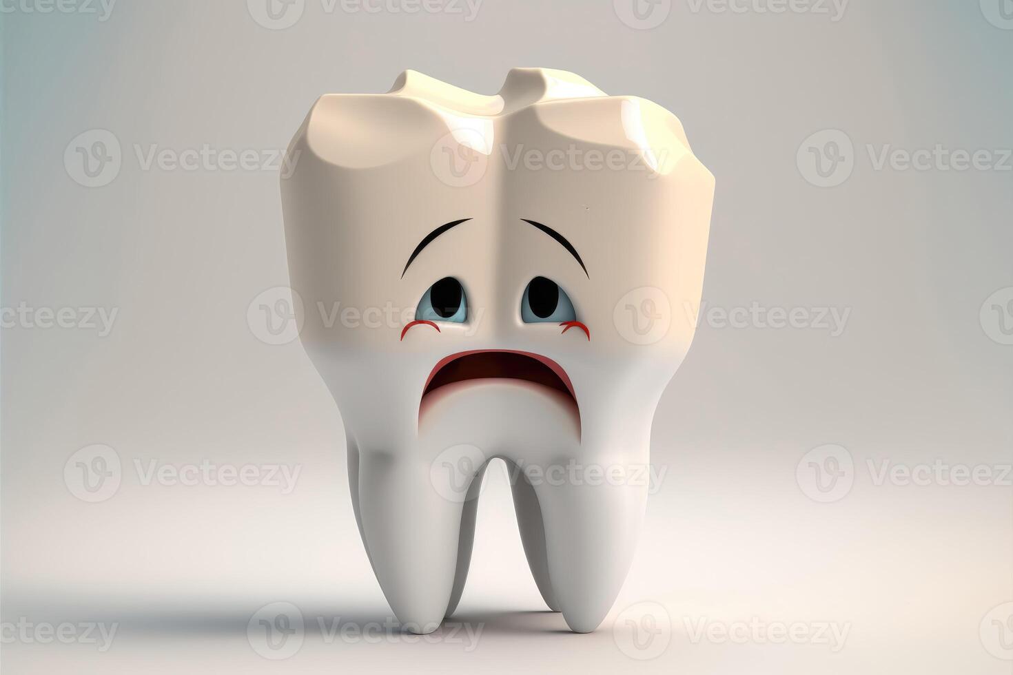 ai genererad tandvärk. mun och tänder hälsa begrepp. olika dental sjukdomar. design för baner, designer, dental klinik eller sjukhus. foto